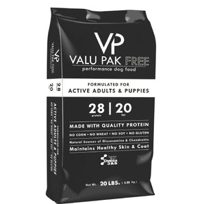 Puppy Starter Feeding Kit – Valu-Pak Free 28/20 Dog Food + Flying Saucer Feeder + Heritage Classic Puppy Food