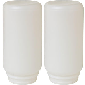 Little Giant Screw-On Poultry Jar Heavy Duty Translucent Plastic Container 1 Quart 2-Pack