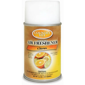 Country Vet Citrus Air Freshener 6.6 oz Metered Dispenser Refill 30 Day Control