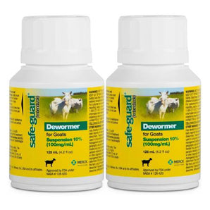 Adult Safe-Guard Goat Wormer Fenbendazole 125ml 2-pack