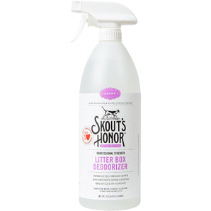 Skout's Honor Professional Cat Litter Deodorizer Spray Cruelty-Free 35 oz.