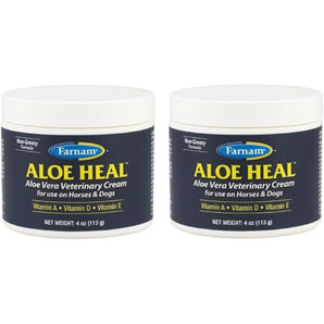 Farnam Aloe Heal Veterinary Horses Dogs Cream 4 oz. 2-Pack