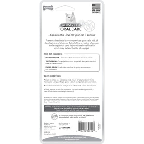 Nylabone Advanced Oral Care Cat Dental Kit Plaque Tartar Control