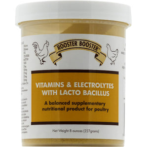 Rooster Booster Vitamins & Electrolytes + Fancy Flock Mealworm & Cricket Treats Poultry Wellness Bundle