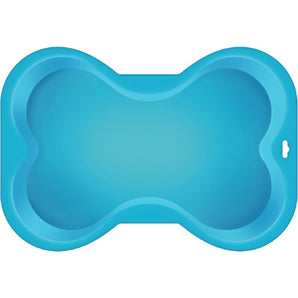 Puppy Cake Dog Bone Shaped Silicone Cake Baking Birthday Pan Blue