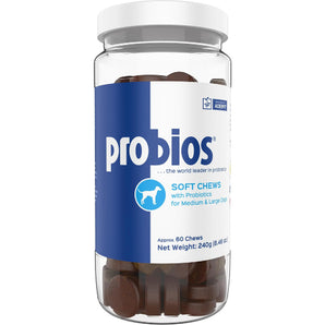 Probios Probiotic Soft Chews for Medium & Large Dogs Chicken Liver 60 Count