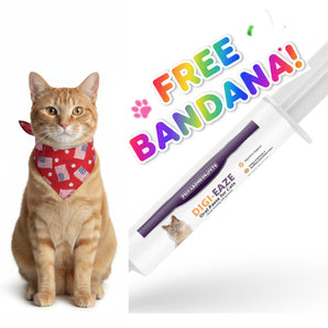 Piccardmeds4pets Digi-Eaze Probiotic Paste for Cats Easy Dosing 220 Grams + FREE Bandana!