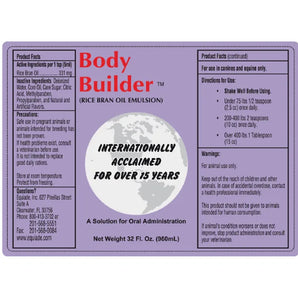 Equiade Body Builder Oil Supplement for Animals 32 oz.