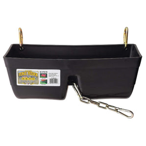 Little Giant Plastic Fence Feeder Livestock Feed Bucket With Clips 16", Assorted Colors