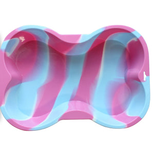 Puppy Cake Dog Bone Shaped Silicone Cake Baking Birthday Pan Swirl Large