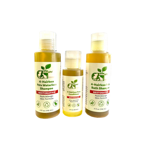 4 Hairless Pets Restorative Shampoo & Waterless Conditioner