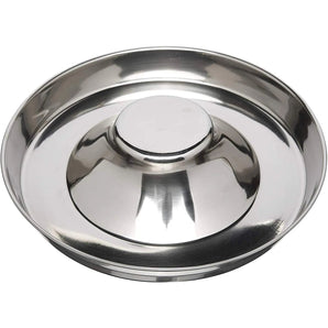 Puppy Chow & Chew Fun Pack – 11" Metal Saucer Feeder + Nylabone Peanut Butter Chew Ring