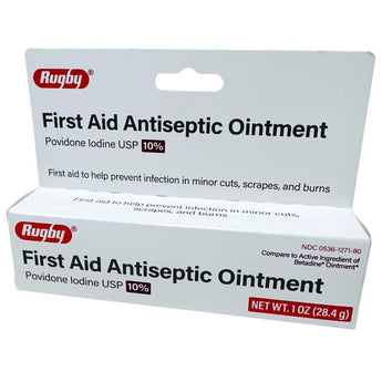 Rugby Povidone Iodine 10% First Aid Ointment 1 oz. Rugby