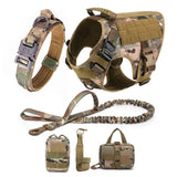 German Shepherd Malinois Large Dog Harness and Leash Set – Training Walking Vest for Medium & Large Dogs