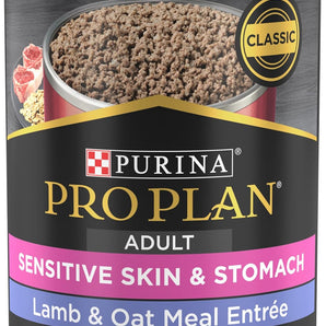 Pro Plan Sensitive Skin & Stomach Wet Dog Food Classic Lamb & Oat Meal Entree (13oz)