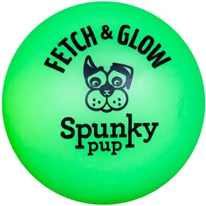 Spunky Pup Fetch & Glow Ball Dog Toy for Large Dogs Spunky