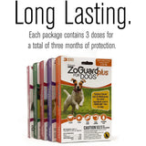 ZoGuard Plus Flea and Tick Drops for XL Dogs 3 Months 89-132 lbs. ZoGuard