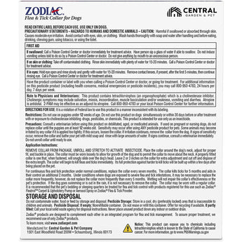 Zodiac Pet Flea & Tick Collar For Dogs & Puppies Safe & Effective Zodiac