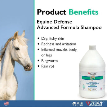 Zymox Equine Defense Advanced Formula Shampoo Gallon ZYMOX