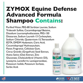 Zymox Equine Defense Advanced Formula Shampoo Gallon ZYMOX