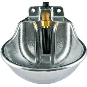 Aluminum Barn Wall Mount Push Valve Horse Waterer
