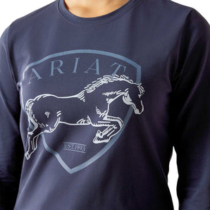 Ariat Youth Liberty Jump Long Sleeve Equestrian Shirt – Organic Cotton, Comfortable Riding Tee for Kids