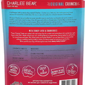 Charlee Bear Original Crunch Turkey Liver & Cranberry Dog Treats (16oz)