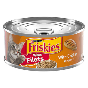 Chicken Adult Cat Friskies Prime Filets Gravy Wet Food (5.5oz)