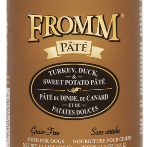 Fromm All Life Stages Grain-Free Turkey, Duck, & Sweet Potato Pate Wet Dog Can (12.2oz)