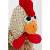 goDog Checkers Skinny Rooster Dog Toy w/Chew Guard Technology goDog