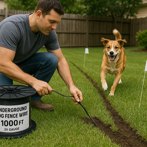 Essential Pet Dog Fence Wire 20 Gauge 1000ft Heavy Duty Underground Electric
