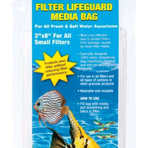 Acurel Filter Lifeguard Media Bag White 3 in x 8 in