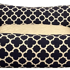 Memory Foam Rectangle Bed With Sherpa Lining
