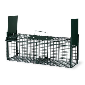 Metal Two-Door Live Animal Cage Trap – Foldable & Durable