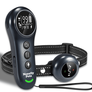 NeoAlly 2-in-1 Dog Training & Bark Control Collar | Automatic Barking Detection, Remote Shock, 5-150lbs Dogs | Rechargeable, Waterproof