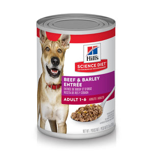 Science diet Chicken Adult Wet food Dog Beef & Barley Entrée (13oz)