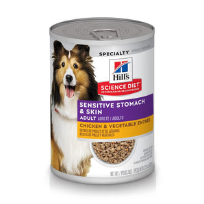 Science diet Chicken Adult Grain-free Dog Sensitive Stomach & Skin Vegetable Entrée (12.8oz)