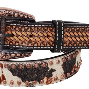 Rafter T Peppered Hide Ladies' Belt