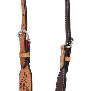 Rafter T Thunderbird Single Ear Headstall, Full, Lt Oil