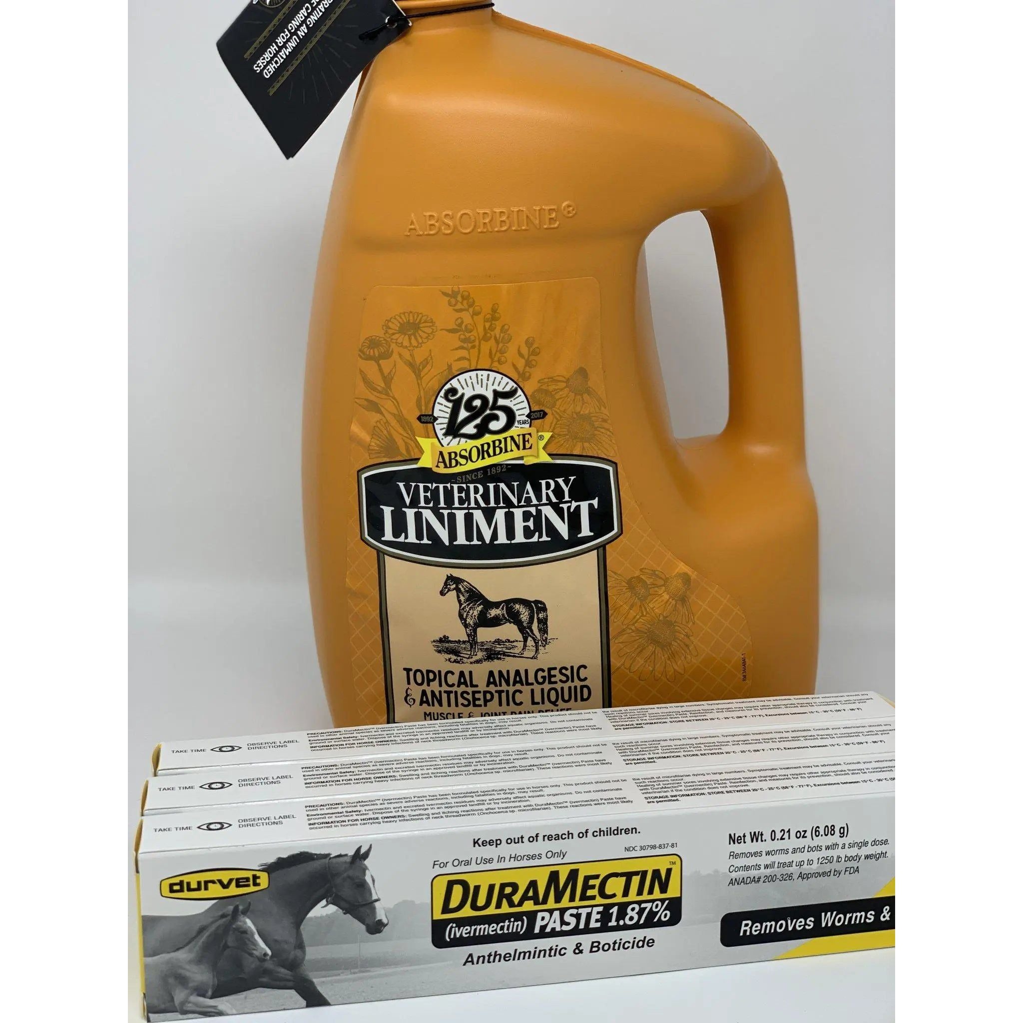 Absorbine Veterinary Liniment Horse Muscle & Joint Pain relief 128oz ...