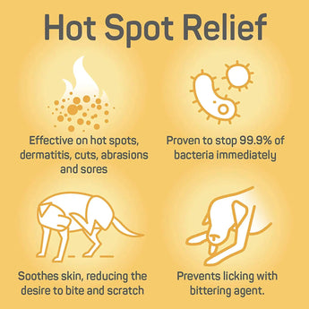 Absorbine Silver Honey Hot Spot & Wound Care Spray Gel for Dogs 8 oz. Absorbine