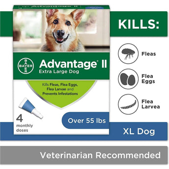 Advantage II Flea Prevention and Treatment XL Dogs Over 55lbs 4CT Bayer