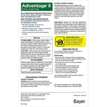 Advantage II Flea Prevention and Treatment XL Dogs Over 55lbs 4CT Bayer