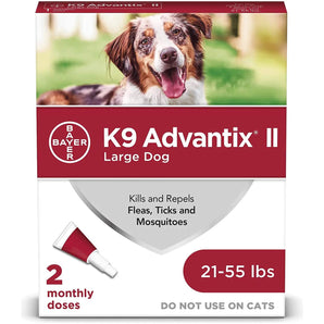 Bayer K9 Advantix II Flea Treatment for Large Dogs 2 Month Supply Bayer