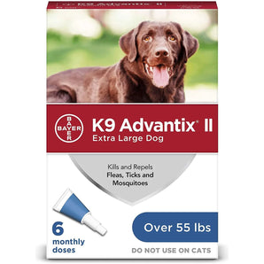 Bayer K9 Advantix II Flea Treatment for XL Dogs 6 Month Supply Bayer