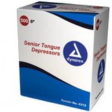 Dynarex Tongue Depressor Non Sterile Large Senior Size 6" 500/PK Dynarex