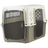 Pet Lodge Double Door Plastic Portable Dog Crate, Large Size Pet Lodge