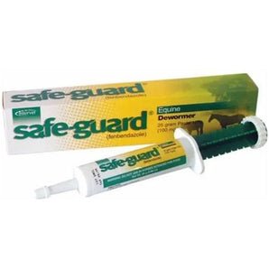 Safe-Guard Equine Paste 10% Fenbendazole Horse Wormer 25g Single Merck Animal Health