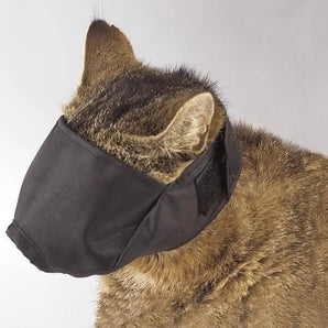 Top Performance Lined Nylon Cat Muzzles, Black Top Performance
