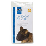 Top Performance Lined Nylon Cat Muzzles, Black Top Performance